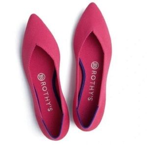 🔥Rothy’s Retired Hot Pink The Point sz 9
